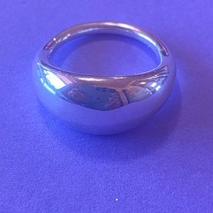 Authentic Pandora Liquid Silver Flow Large Ring Size 8